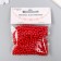 Set of beads "needlework" plastic, diameter 5 mm, 25 g, scarlet