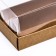 Confectionery box folding under 2 eclairs, craft, 9x13.5x7cm