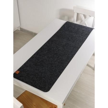 The path on the table "Gray", 40 × 150 cm, thickness 4 mm, dark gray color-4
