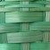 Wicker basket, 20 x 11/35 cm, green, bamboo