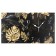 Carty clock is wall-mounted, on canvas, interior, silent "leaves", 35 x 60 cm
