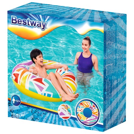 Circle for swimming "Geometry", d = 107 cm, color mix, 36228 Bestway-7