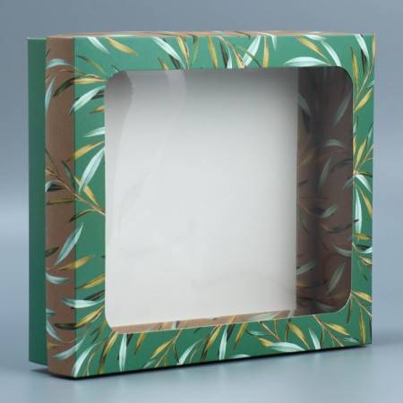 Gift box, packaging, "eco", 23.5 x 20.5 x 5.5 cm-2