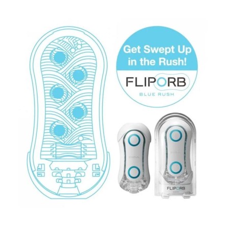 Tenga Flip Orb stimulator, blue color-5