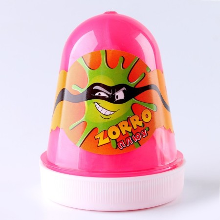 Слайм Плюх ZORRO, перламутровый, капсула 130 гр., розовый