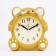 An alarm clock "animals", discrete move, d-9.5 cm, 15 x 13.5 cm
