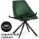 Stol on a metal frame spinning, metal/velor, black/green 51x55x83 cm