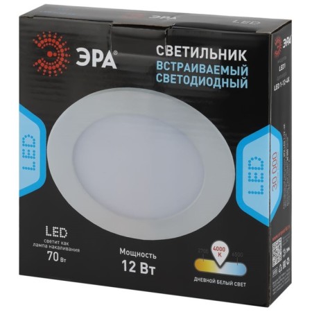 Lamp built -in era LED, IP20, 12W, 169x20 mm, 4000k, 580lm, white color-3
