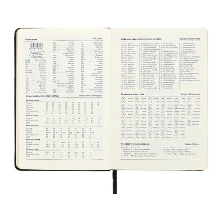 Leduced Diary A5, 140l, Cage, leatherette, elastic band, yellow cut, black-8