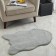 Plush mat Sofi de Marko, size 60x90 cm, color gray color