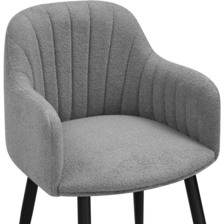 Chair on the Halls Lamba 11 Metal/Building Builder, Black/Gray 62x62x85 cm-5