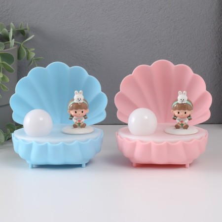 Souvenir plastic light "Baby in the shell" mix 11.5x10x11.5 cm