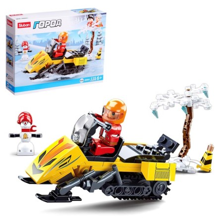 Designer city "Snowmobile", 115 parts