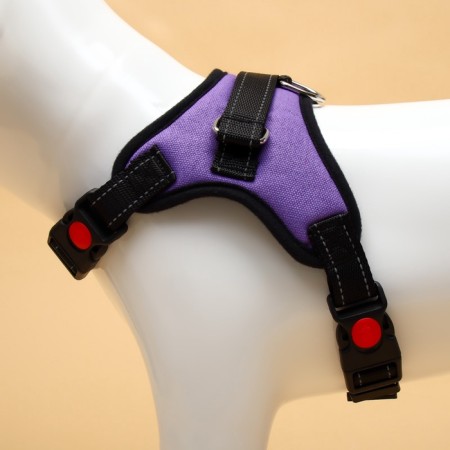Cluck K7 soft reflective, size m, og 52-66 cm, weight 9.5-17.5 kg, purple-4