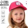 Children's cap Summer, pink color, rr 52-54, 5-7 years old