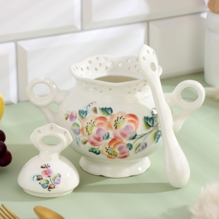 Bank with a spoon "Caprice", 19 x 10 x 16.5 cm, 560 ml, Rogchaya N.V.-2