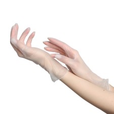 Vinyl gloves, non -puddered, non -sterile, size S, 50 pairs, transparent