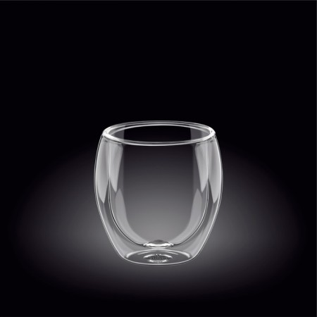 A glass with double walls Wilmax England, 250 ml