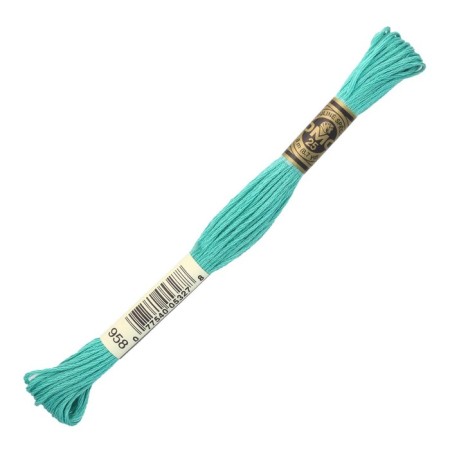 The threads of the DMC 117 (958), 12 pcs. packaged