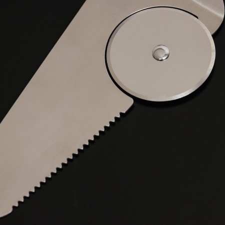 Lobe knife for pizza “metallic”, 27 cm, 410 steel, silver color-1