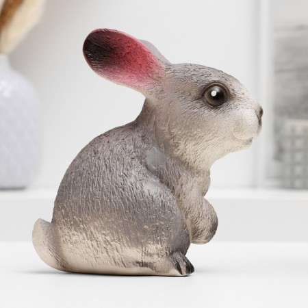Piggy bank "Rabbit Gray" 10x8x12cm-3