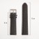 Watch strap, male, 22 mm, harness 80 mm, larynx 120 mm, genuine leather, dark brown