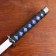 Suv. Product Katana 2V1 on a stand, scabbard fabric, dragons gold on blue 47/70cm