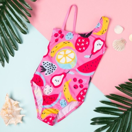 Baby swimsuit KAFTAN "Fruits", height 110-116 (32), pink