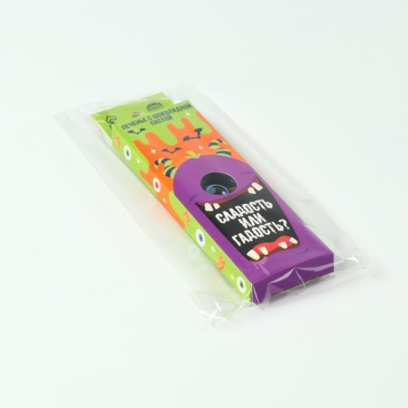 Halloween cookies with chocolate paste, in the box "Monster", 5 pcs. x 10 g-4
