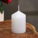 Interior candle "Police", white, 4x6 cm