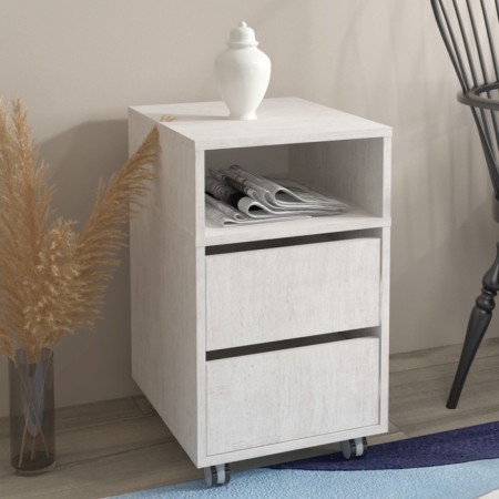 Mobile cabinet, 372 × 432 × 635 mm, color milk