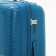 Great suitcase 28 "On a zipper, code lock, blue color