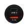 CARTAGE charger, 12-24 V, USB, Type-C 3.1 A, black