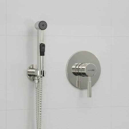 Bida mixer Wasserkraft a04156, with a hygienic shower, hose 100 cm, brass, chrome