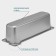 Gastrootiness 2/4 of stainless steel, 150 mm, 53 × 16.4 × 15 cm, thickness 0.8 mm