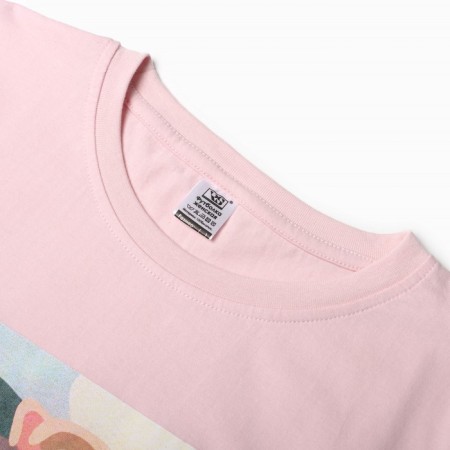 T -shirt female, color pink size 44-6