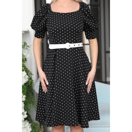 Female dress, size 46, black color-9
