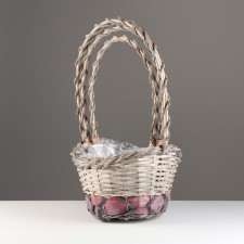 A set of baskets of 3 pcs, 33x27xh15/54; 28x21xh14/49; 22x16xh13/45 cm, willow