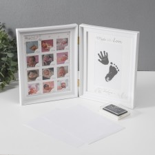 Photo frame in 12 photos 4x4 cm with a stamp. Podushka 