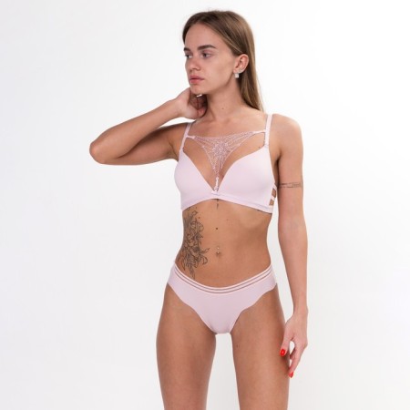 Female set (top/panties), powder color, size 80V-3