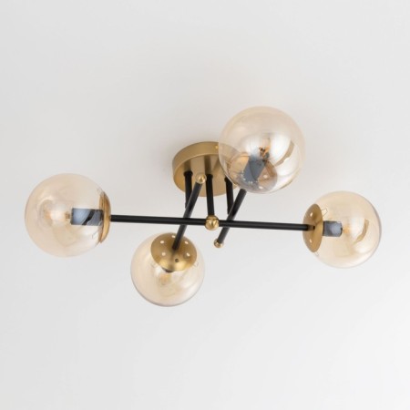 Ceiling chandelier Citilux "Pamela" CL144145, 4x40W, E14, colorful color-5