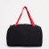 Sports bag with lightning, external pocket, long belt, black/red color