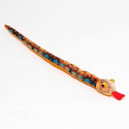 Soft toy "Snake", 80 cm, blue spots-4