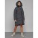 Coat insulated winter female, size 42, dark gray color