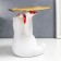 Souvenir Polystone stand "White Bear in red headphones" d = 17 cm 18x12x15.5 cm