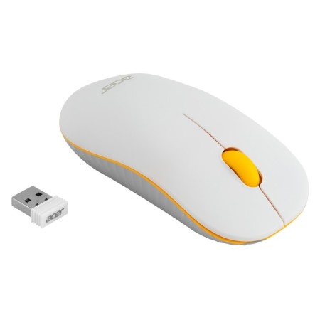 Acer OMR200 Mouse Yellow Optical (1200DPI) wireless USB for laptop (2but)-4