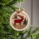 Christmas tree toy "Ball with a deer", batteries, glow warm white