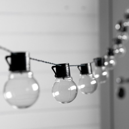 Garland “thread” 2.7 m with nozzles “balls”, IP44, dark thread, 10 LED, glow of multi, 8 modes, solar battery-2