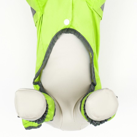 Combiason for dogs, demi -season with a visor, size M (DS 32, OG 45, Osh 35 cm), green-8