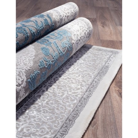 Rectangular carpet Karmen Hali Quantum, size 78x150 cm, color Grey/Grey-1
